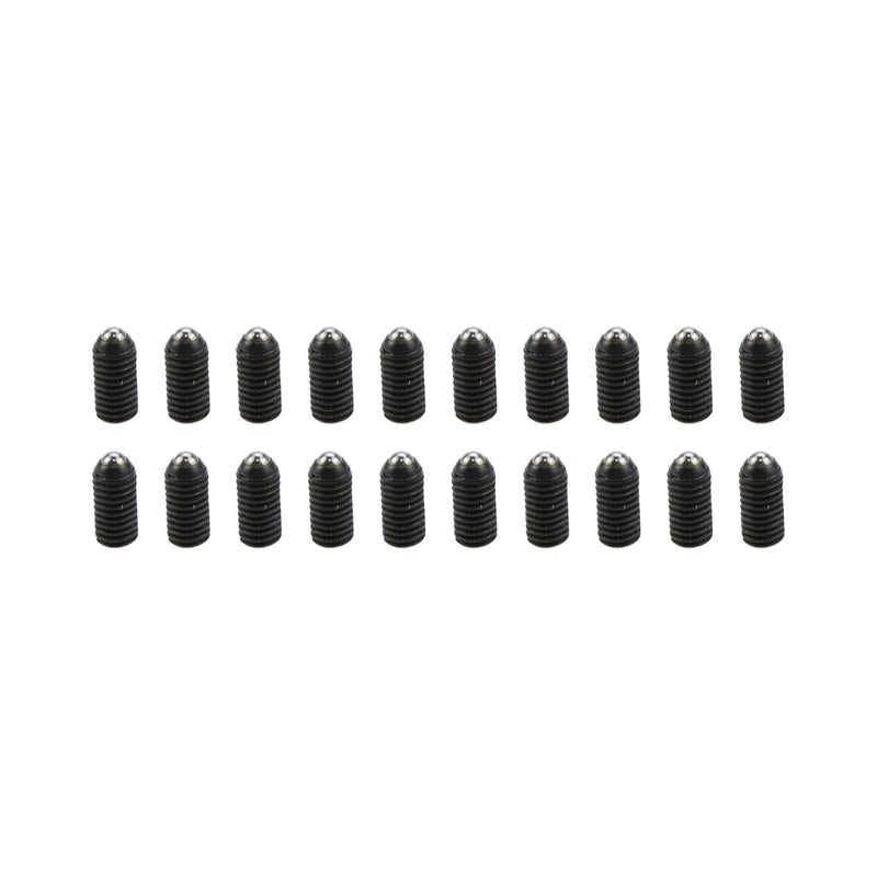 Sscon 20Pcs M5*10mm Carbon Steel Hexagon Socket Black Spring Plungers Ball Plungers Ball Screws - Image 1
